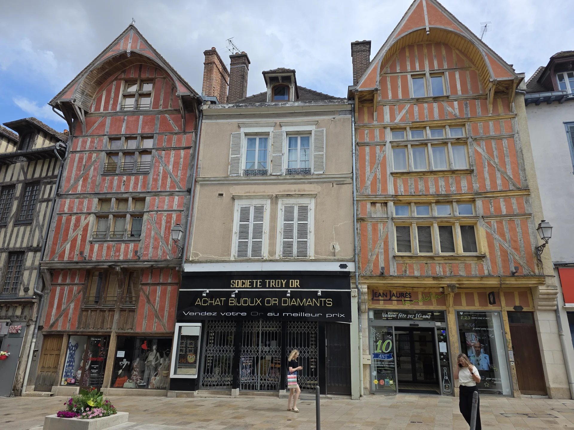 Historische Fachwerkhäuser in der Altstadt von Troyes